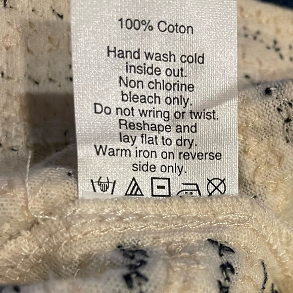 J.CREW Sequin Stripe Top EUC Sz Small Blk Ivory - Picture 10 of 11